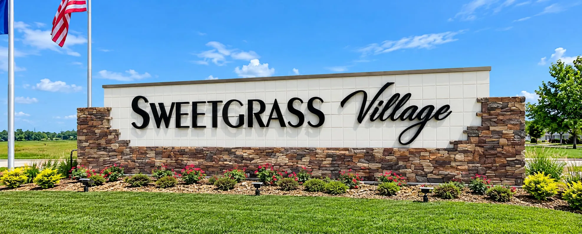 Sweetgrass Village Entrance Monument